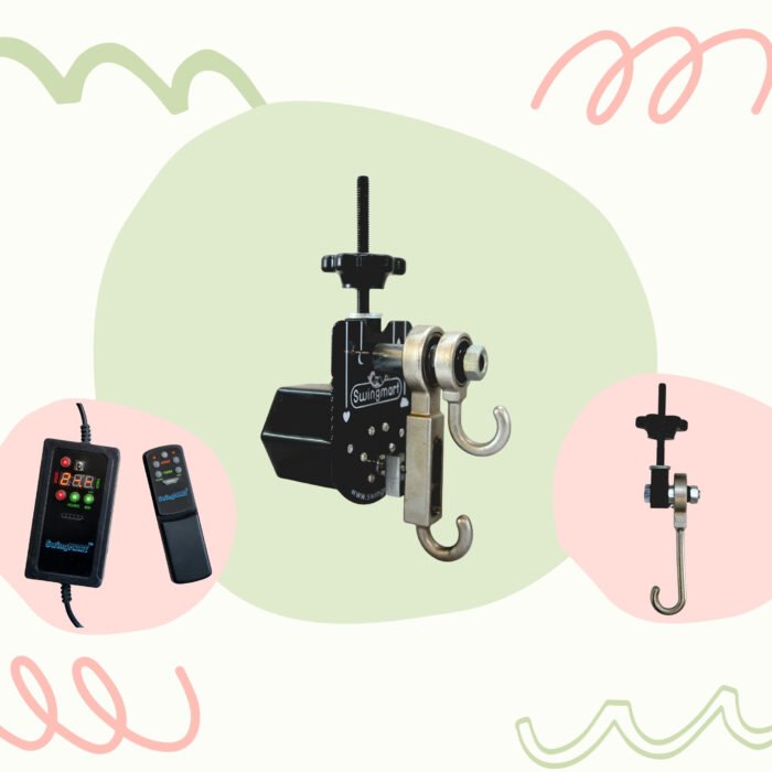 Remote Controlled Automatic Baby Cradle Kit for Manual Cradles with Auto-off Timer