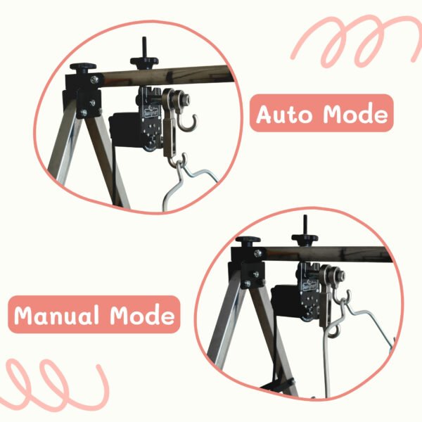 Remote Controlled Automatic Baby Cradle Kit for Manual Cradles with Auto-off Timer