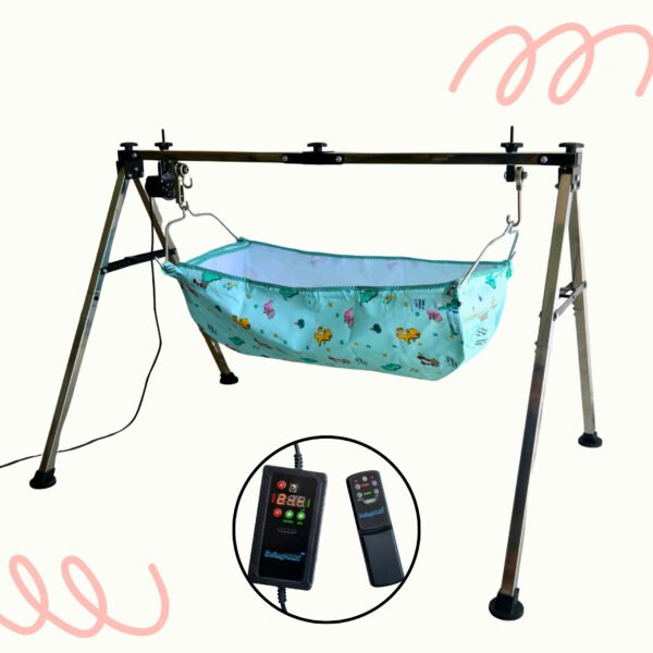 Remote Controlled Automatic Baby Cradle Kit for Manual Cradles with Auto-off Timer